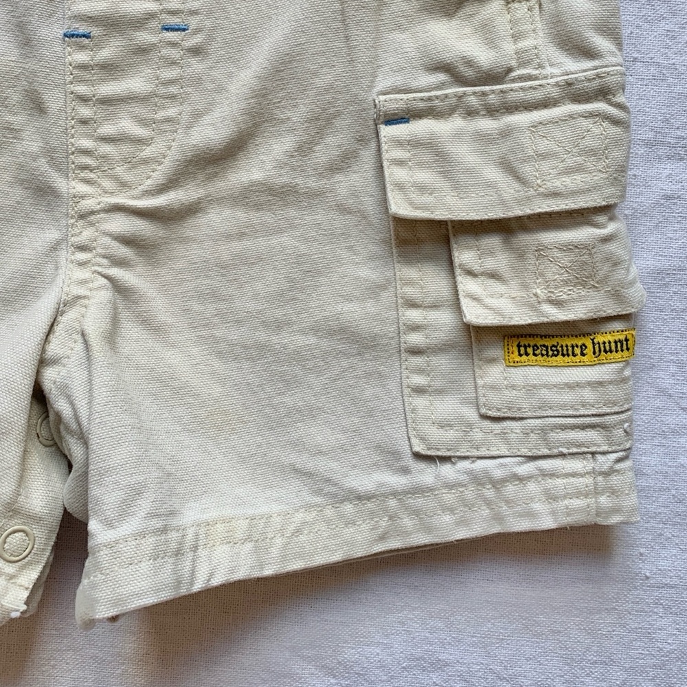 SOLD (on Depop) Disney Winnie the Pooh Treasure Hunt Overalls Shortalls 12M - Picture 6 of 11